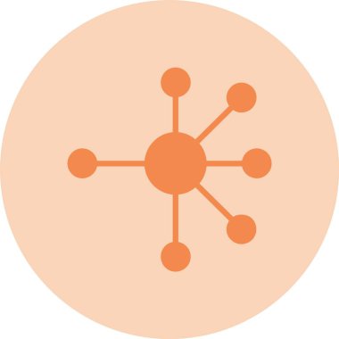 Moleküller Kabartma Çemberi Gradyan Simgesi