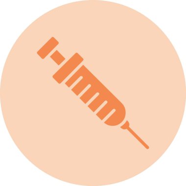 Şırınga Kabartma Çemberi Gradyan Simgesi