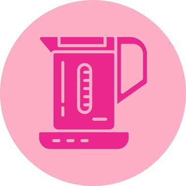 Elektrik Kazanı Kabartma Çemberi Gradyan Simgesi