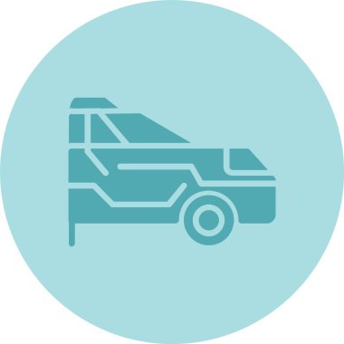 Araba Sigortası Kabartma Çemberi Grafik Simgesi