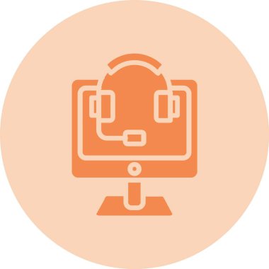 Müşteri Hizmetleri Kabartma Çemberi Grafik Simgesi