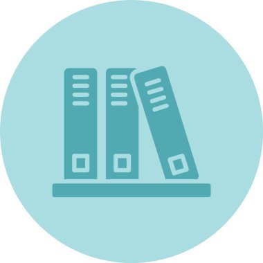 Kitap Kabartma Çemberi Gradyan Simgesi