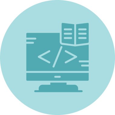 Web Geliştirme Kabartma Çemberi Gradyan Simgesi