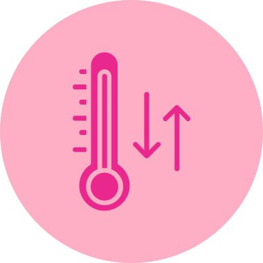 Sıcaklık Kabartma Çemberi Gradyan Simgesi