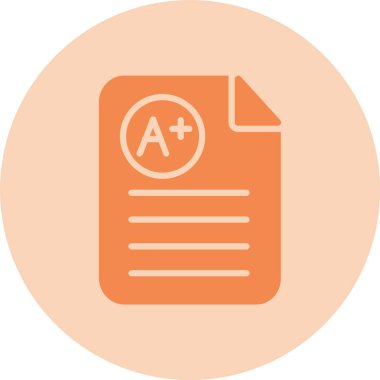 A + Glyph Çember Gradyan Simgesi