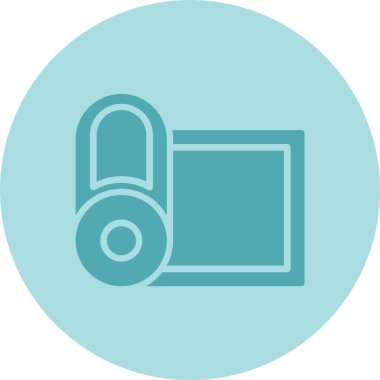 Kumaş Kabartma Çemberi Gradyan Simgesi