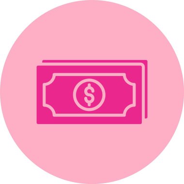 Banknote Kabartma Çemberi Gradyan Simgesi