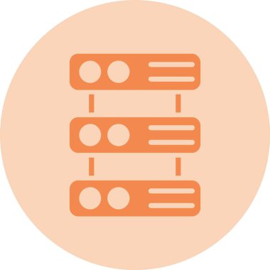 Veritabanı Kabartma Çemberi Gradyan Simgesi