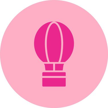 Sıcak Hava Balonu Kabartma Çemberi Gradyan Simgesi