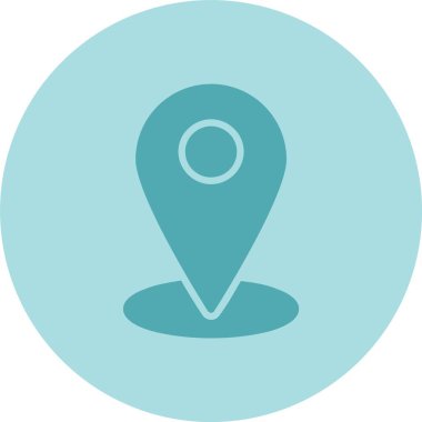 Yer Tutucu Kabartma Çemberi Gradyan Simgesi