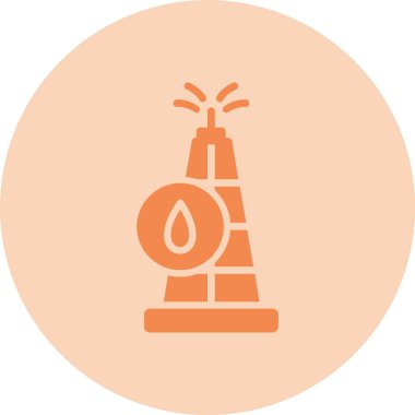 Sondaj Aracı Kabartma Çemberi Gradyan Simgesi