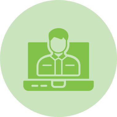 Kullanıcı Kabartma Çemberi Gradyan Simgesi