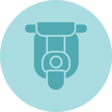 Motosiklet Kabartma Çemberi Gradyan Simgesi