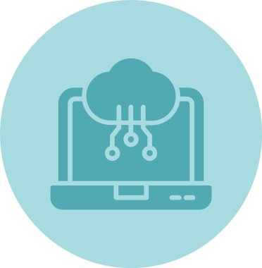 Sayısallaştırma Vektör Satırı Kabartma Çemberi Gradyan Simgesi