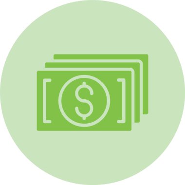 Para Kabartma Çemberi Gradyan Simgesi