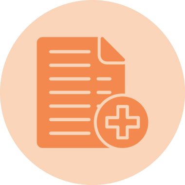 Sağlık Denetimi Kabartma Çemberi Gradyan Simgesi