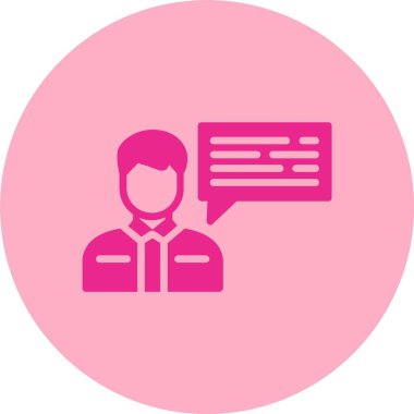 İleti Kabartma Çemberi Gradyan Simgesi