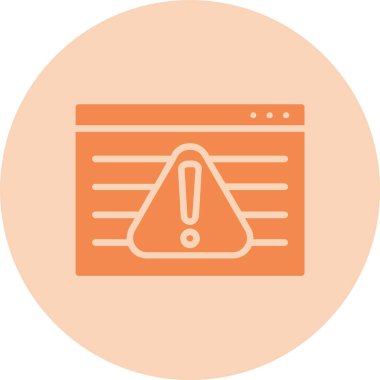 Uyarı İşareti İşaret Çemberi Gradyan Simgesi