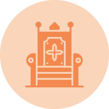 Taht Kabartma Çemberi Gradyan Simgesi