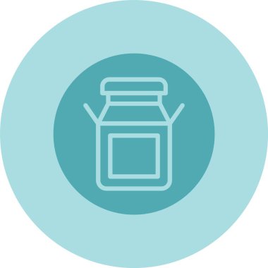 Süt Kabartma Çemberi Gradyan Simgesi