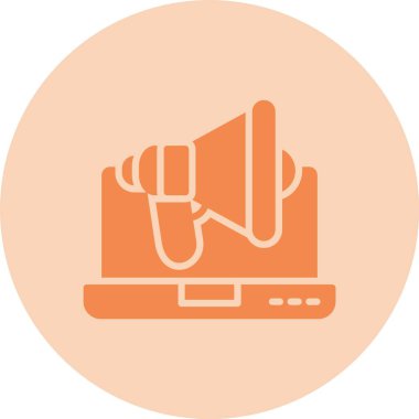 Dijital Reklam Kabartma Çemberi Gradyan Simgesi