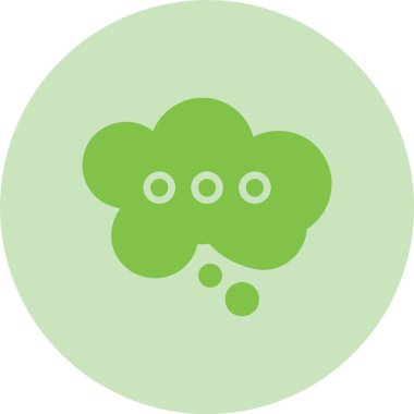 Düşünen Kabartma Çemberi Gradyan Simgesi