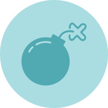 Patlama Kabartma Çemberi Gradyan Simgesi