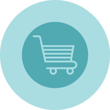 Cart Kabartma Çemberi Gradyan Simgesi