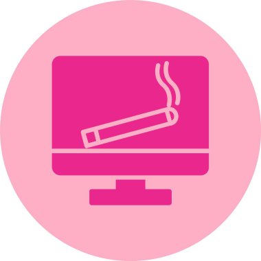 Bilgisayar Kabartma Çemberi Gradyan Simgesi