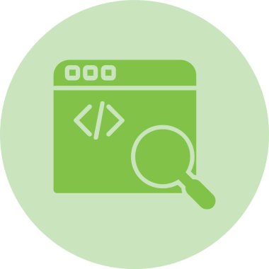 Web Geliştirme Kabartma Çemberi Gradyan Simgesi