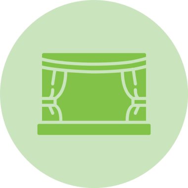 Sahne Kabartma Çemberi Gradyan Simgesi