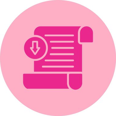 Fatura Kabartma Çemberi Gradyan Simgesi