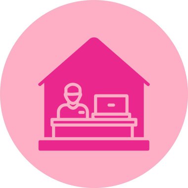 Ev Kabartma Çemberi Gradyan Simgesinden Çalışma