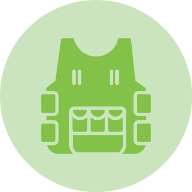 Yelek Kabartma Çemberi Gradyan Simgesi