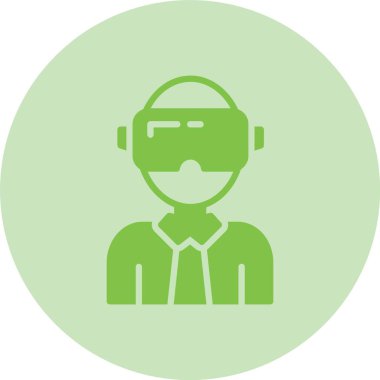 Sanal Gerçeklik Kabartma Çemberi Gradyan Simgesi