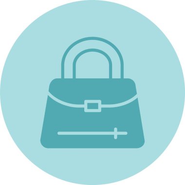 Kadın Çantası Kabartma Çemberi Gradyan Simgesi