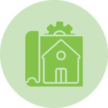 Proje Kabartma Çemberi Gradyan Simgesi