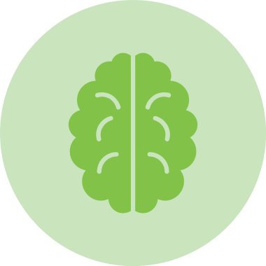 Beyin Kabartma Çemberi Gradyan Simgesi