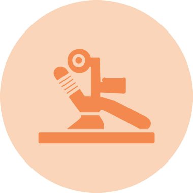 Diş Hekimi Kabartma Çemberi Gradyan Simgesi