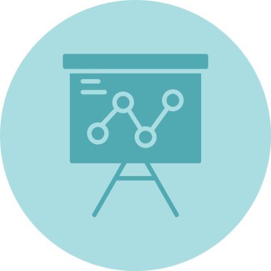 Sunum Kabartma Çemberi Gradyan Simgesi