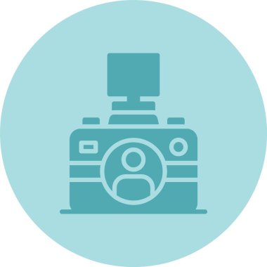 Flash Glyph Çember Gradyan Simgesi