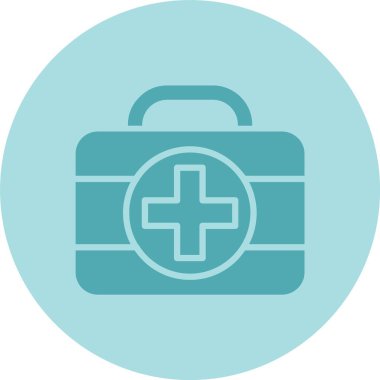 Sağlık Hizmetleri Kabartma Çemberi Gradyan Simgesi