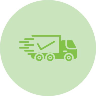 Kamyon Kabartma Çemberi Gradyan Simgesi