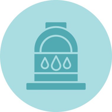 Tank Kabartma Çemberi Gradyan Simgesi