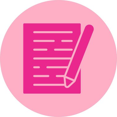 Ödev Kabartma Çemberi Gradyan Simgesi