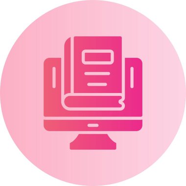 E Vektör Kabartma Çemberi Gradyan Simgesi Öğreniliyor