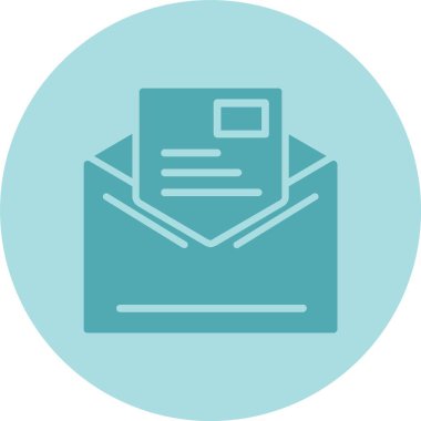 Harf Kabartma Çemberi Gradyan Simgesi