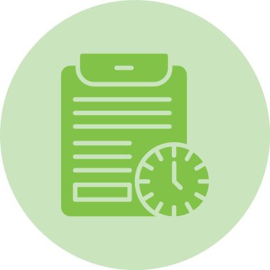 Sınav Kabartma Çemberi Gradyan Simgesi