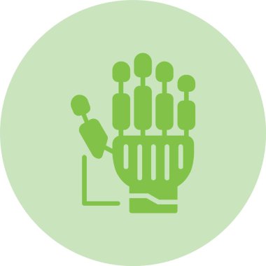 El Kabartma Çemberi Gradyan Simgesi