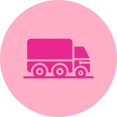 Kamyon Kabartma Çemberi Grafik Simgesi Taşıma